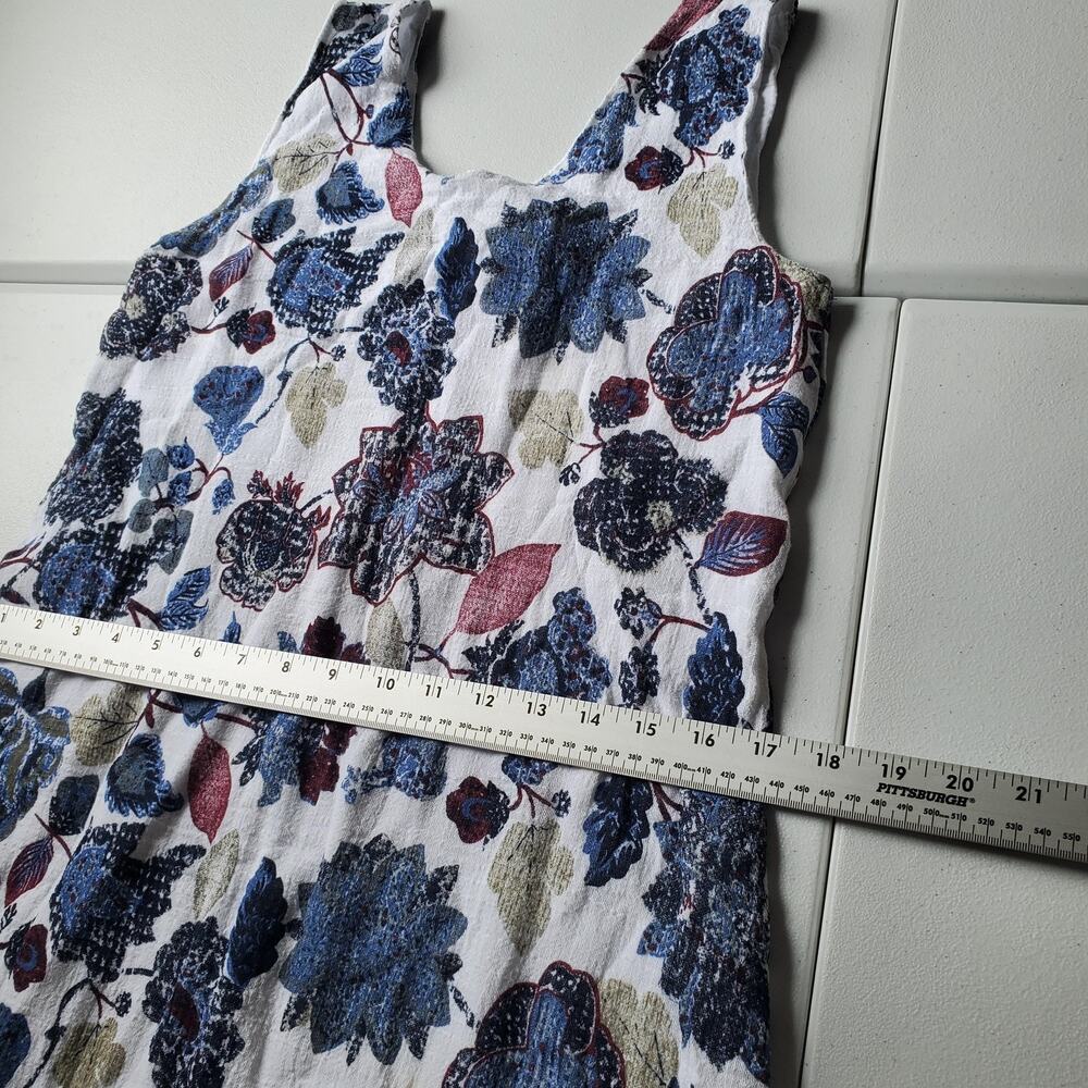 Radzoli Dress Womens Small Blue Floral Sleeveless Ruffle Hem Sundress - Picture 5 of 11